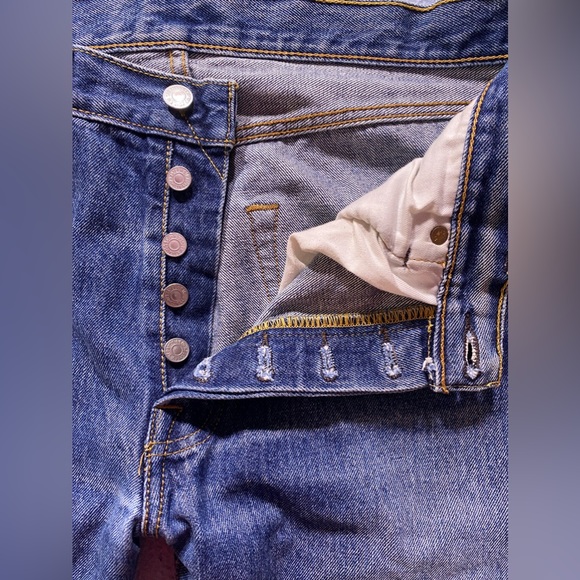LEVI'S 501 1990sJeans vintage’s GAREFORBURIPLANET size W33L30 - Picture 5 of 17